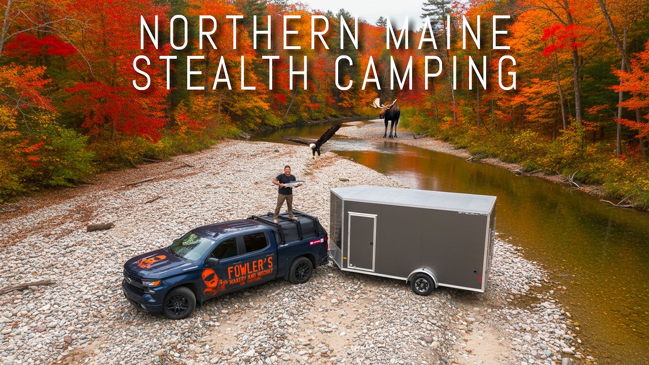 Stealth Camper to Northern Maine | Foraging, Fly Fishing, Grouse Hunting, and Lobstering!