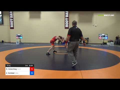 2018 Marine Corps US Open/UWW Junior Freestyle 70 Con 32 #2 - Derek Holschlag (PWCRTC) Vs. Zachary