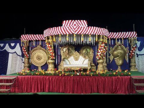 open ground marriage decoration works