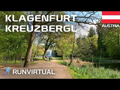Virtueller Lauf in Österreich: Kreuzbergl Wanderwege, Klagenfurt (1 Stunde)