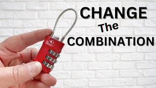 How to Change the Combination on a Cable Lock