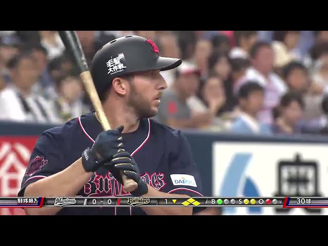【1回表】コンパクトに流し打ち!! バファローズ・モレルがライト方向へ先制タイムリーヒット!! 2016/8/7 Bs-M