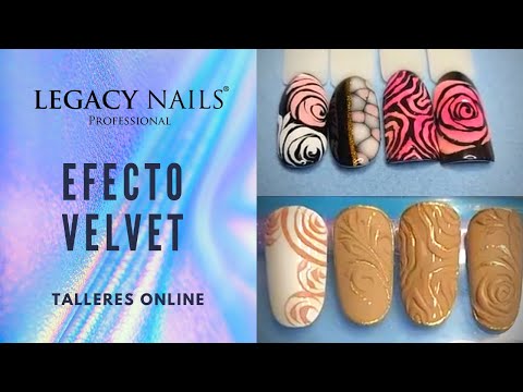 EFECTO VELVET  │ TALLER DE UÑAS │ LEGACY NAILS