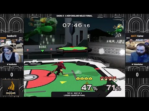 The Sauna II SSBM - bonfire10 (Sheik) vs. MATE | Kalvar (Marth) - Melee LQF