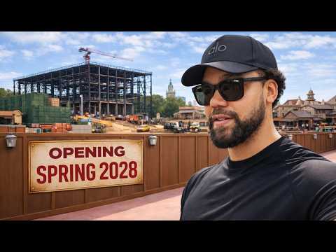 Our First Look at Cars Land Inside Disney's Magic Kingdom - Construction Walls are Everywhere!!