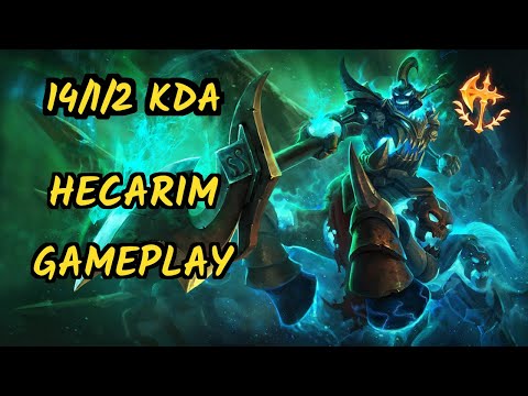 Hashinshin (HECARIM) - 14/1/2 KDA GAMEPLAY - NA Ranked DIAMOND