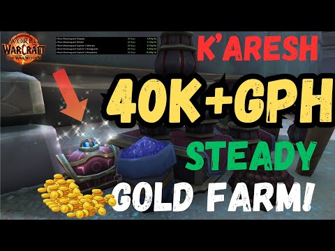 INSANE!!! 40k+ GPH Gold Farm – K'aresh CHESTS + Mining & Herbing!