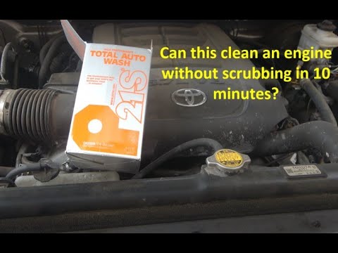 Can you clean an engine without scrubbing?