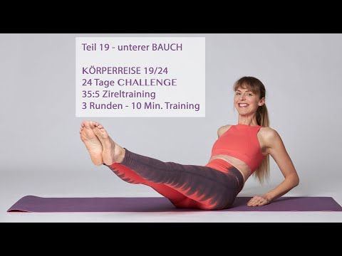 19/24 unterer Bauch - lower abb  Workout KÖRPERREISE - 24 Tage Challenge - 5 Übungen