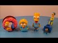1998 THE SIMPSONS SET OF 4 BURGER KING COLLECTION MEAL TOY S VIDEO REVIEW