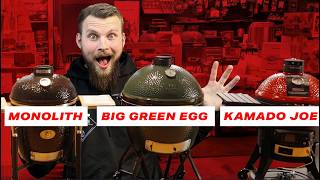 Der große Keramikgrill-Vergleich 2025 [Monolith vs Big Green Egg vs Kamado Joe]