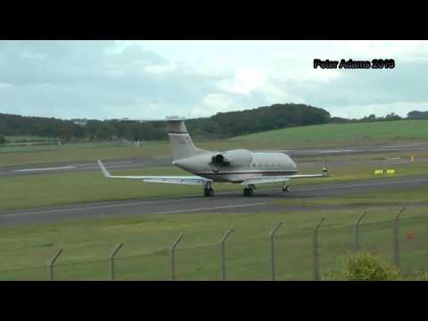 N165JF GULFSTREAM 5  DEPARTING EKPK Glasgow prestwick