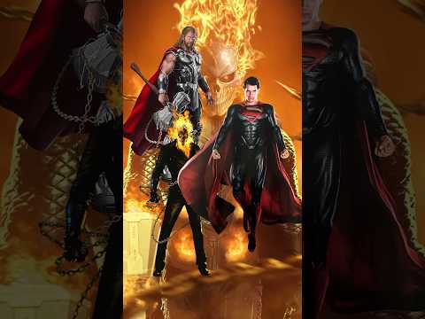 Thor And Ghost Rider Vs Dc And Marvel 😲🥶 \\ #marvel #viral #shortvideos