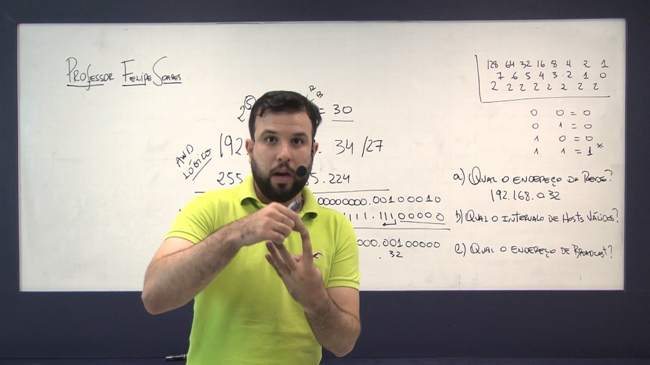 Como descobrir o Endereço de Rede, Endereço de Broadcast e o Intervalo de Hosts (IPs) Válidos