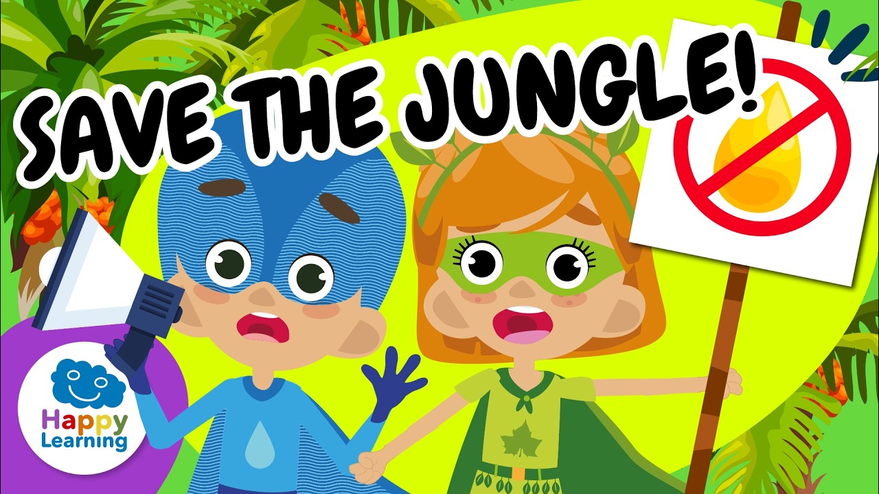 🌴 Incredible facts about PALM OIL | Educational Videos for Children | @HappyLearningEN