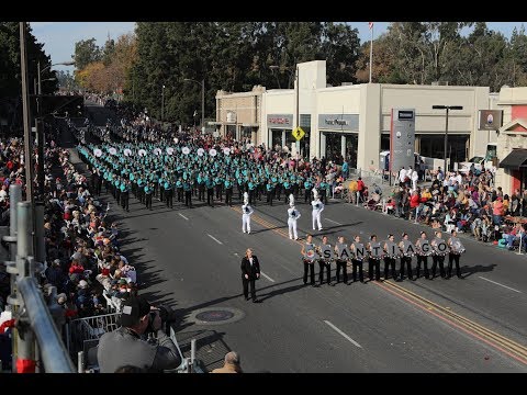 Santiago HS Sharks Marching Band - 2018 Pasadena Roses Parade