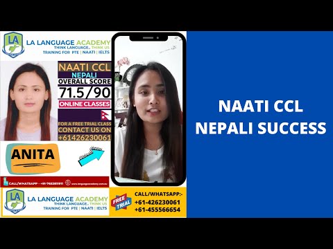Anita scored 71.5 in NAATI CCL Nepali Exam | Language Academy | NAATI Nepali Online Coaching Sydney