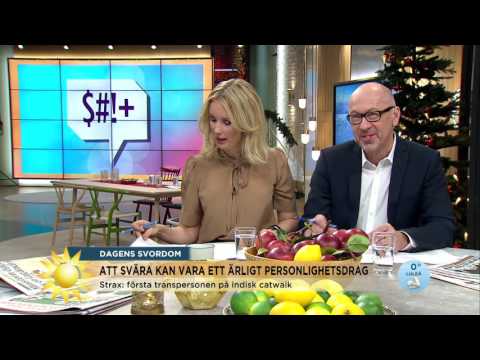 Att svära kan vara ett ärligt personlighetsdrag - Nyhetsmorgon (TV4)