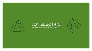 Joy Electric - And This No More