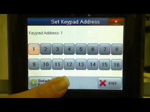 Addressing M1KPNAV Touchscreen Keypads