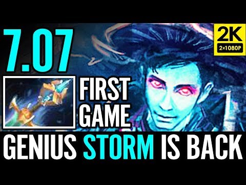 First Time 7.07 Storm Spirit Epic META DOTA Dota 2 Reborn