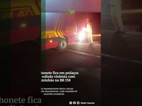 ACIDENTE IMPRESSIONANTE: SW4 FICA DESTRUÍDA NA BR-158! #treslagoas #shorts
