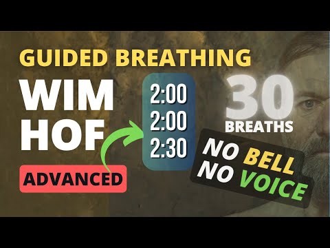 Best Guided Breathing - Wim Hof 3 Rounds ADVANCED 30 BREATHS