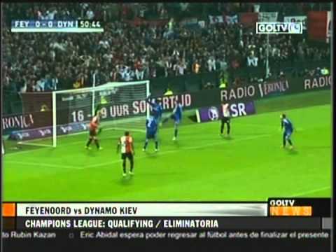 2012 August 7 Feyenoord Holland 0 Dinamo Kiev Ukraine 1 Champions League