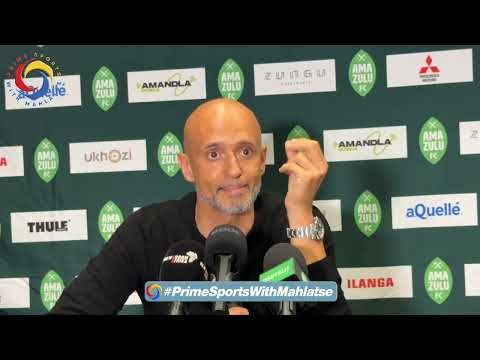 Sundowns coach Miguel Cardoso after Betway Premiership win over AmaZulu. 