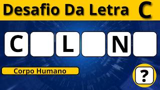 Desafio Da Letra C - Quiz Para Descobrir Qual é a Palavra Certa #quiz #desafiodasletras #letrac