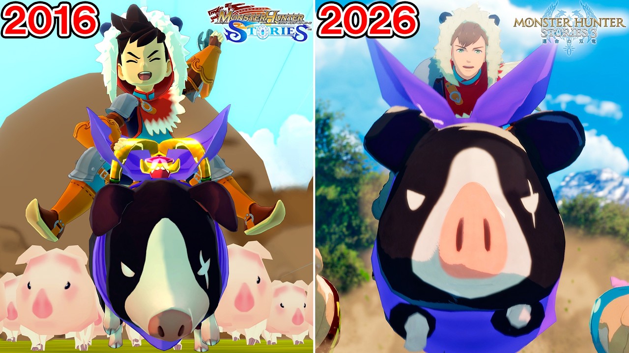 【モンハンストーリーズ３】オトモン絆技比較集（MHST1＆2 vs 3）【モンスターハンターストーリーズ3 ～運命の双竜～】ネタバレ注意