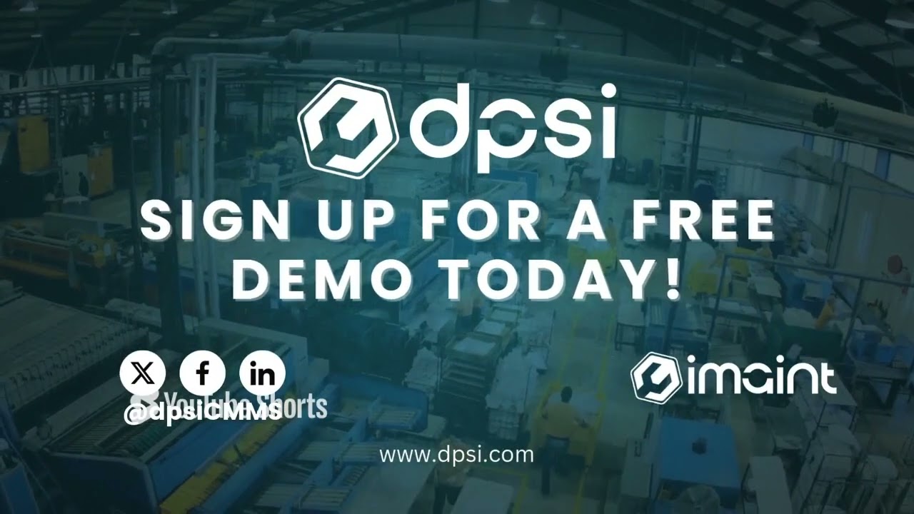 CMMS Software Demo | DPSI iMaint – Streamline Your Maintenance Today