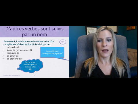 Verbes qui prennent à ou de (Verbs with Prepositions)