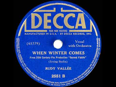 1939 Rudy Vallee - When Winter Comes (Berlin)