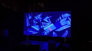 preview picture of video 'mapping sculpture using electrical tape art.'