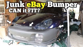 I Bought an eBay GT2 Bumper & Replica Turbo Wheels for the Salvage Porsche 911! Will they even fit?