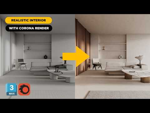 REALISTIC RENDERS in 3Ds Max + Corona Render | FULL TUTORIAL 