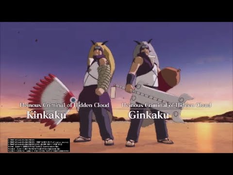 Darui vs the Gold and Silver Brothers Kinkaku and Ginkaku!!! An army of white Zetzu stand in the way