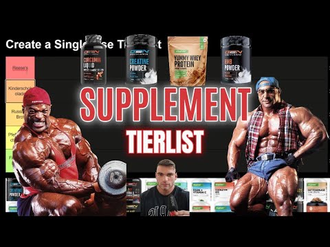 Beste Supplements für Muskelaufbau, Gesundheit und Fettabbau - Tier List