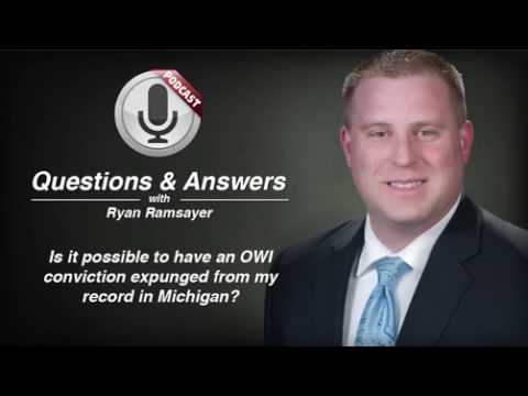 video thumbnail Having a Michigan OWI Conviction Expunged 