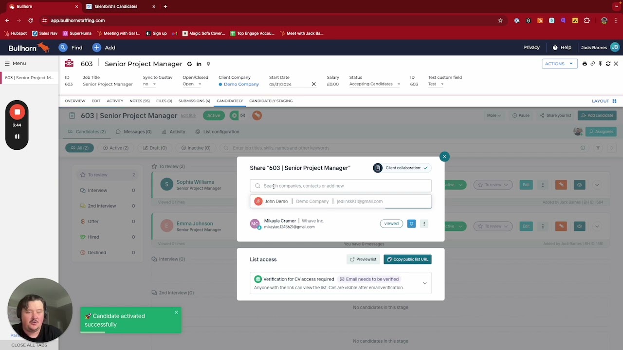 Streamline Candidate Submissions with Candidate.ly for Bullhorn.