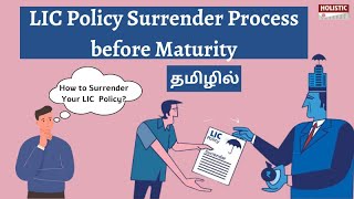 How to Cancel/Surrender your LIC Policy before maturity? (தமிழில்)