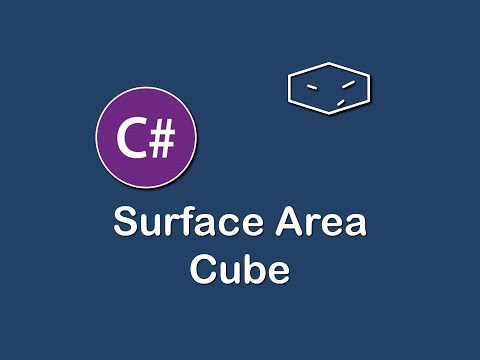 surface area of cube in c