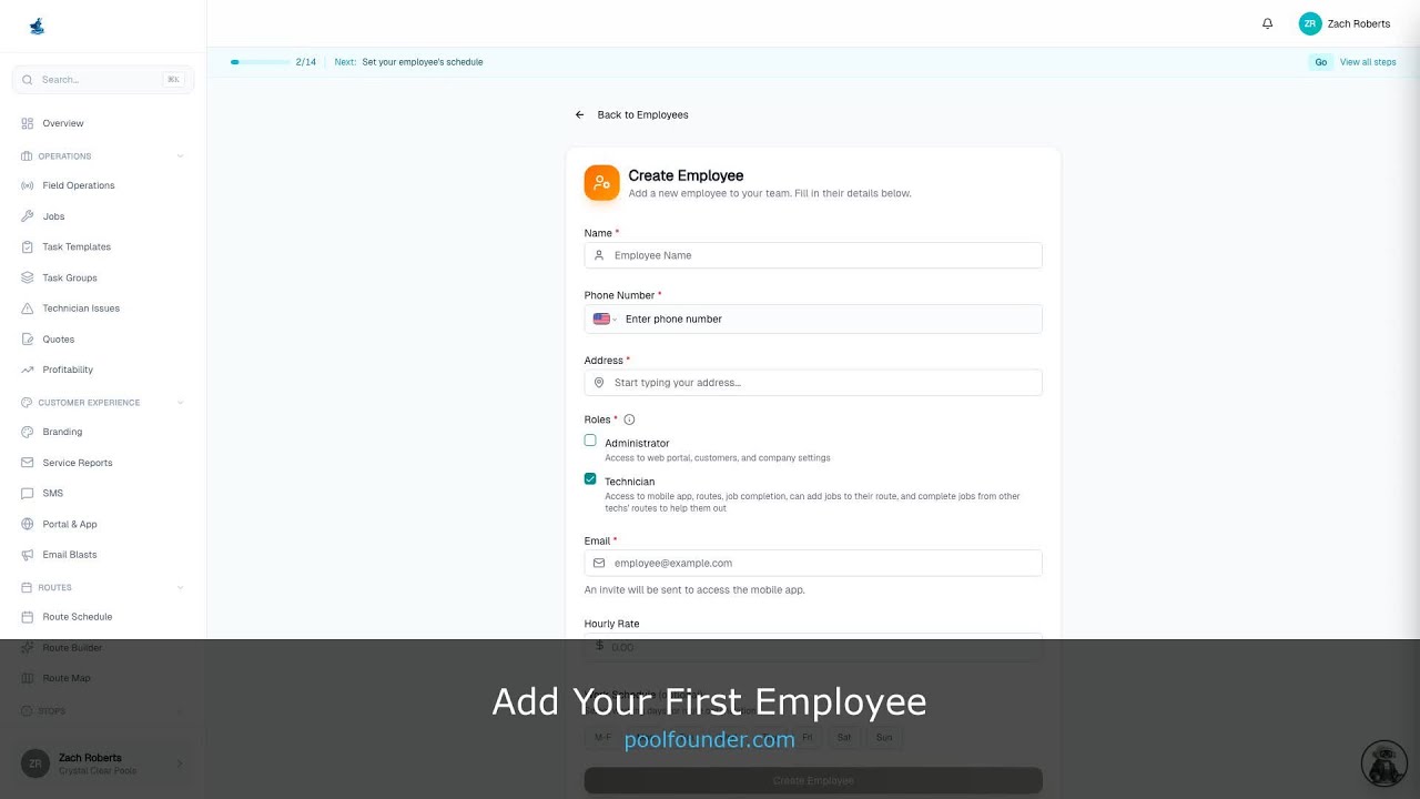 Add Your First Employee