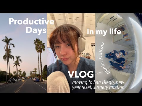 Productive days ᯓ★ getting my life back on track, new year reset, surgery rotation