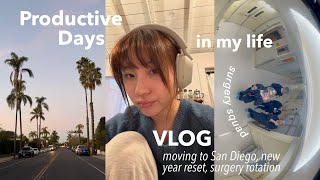 Productive days ᯓ★ getting my life back on track, new year reset, surgery rotation