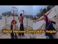Nikhil Herione Samyuktha Hegde Hula Hoop Dancing Video | Actress Samyuktha Hegde Latest Video | TFPC