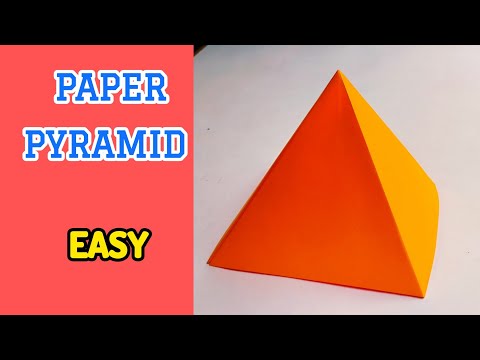 How to make a paper PYRAMID easy | Easy Paper Craft | Origami Craft