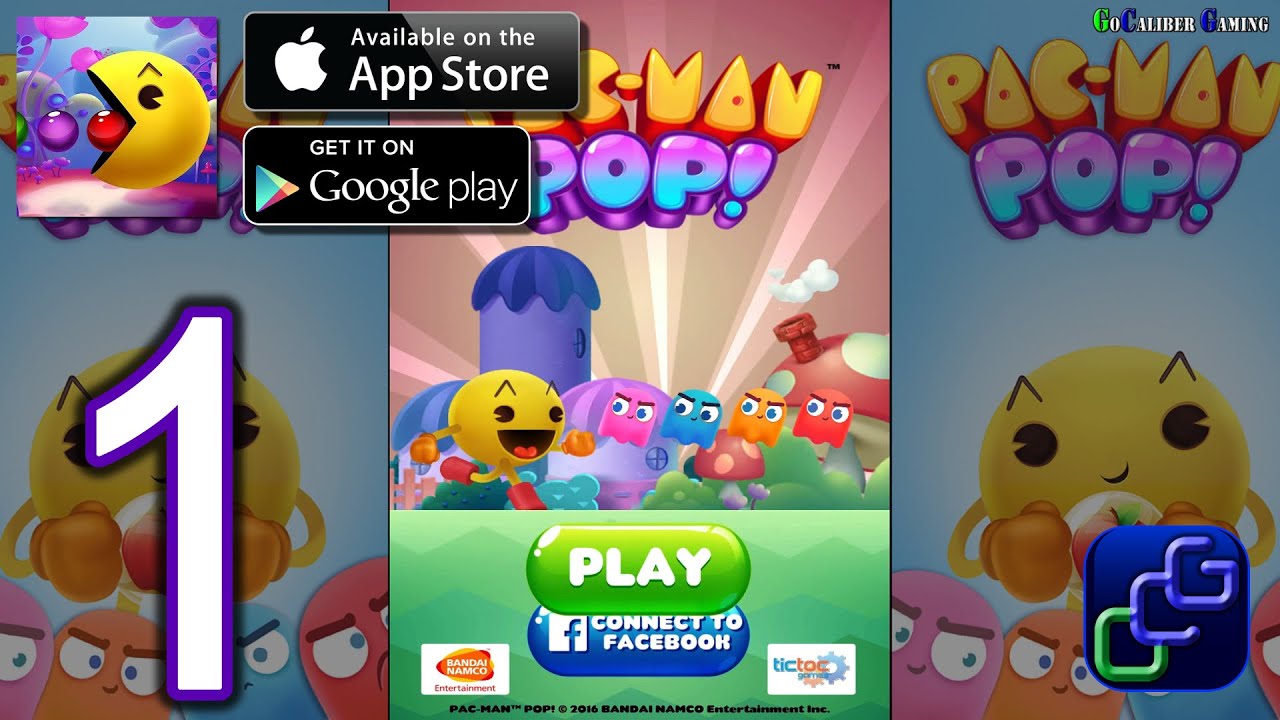 PAC-MAN Pop - Bubble Shooter Android iOS Walkthrough - Gameplay Part 1 -