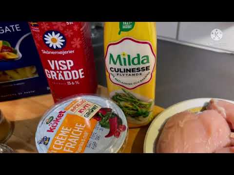 Creamy chicken pasta | krämig, gräddig och god kycklingpasta